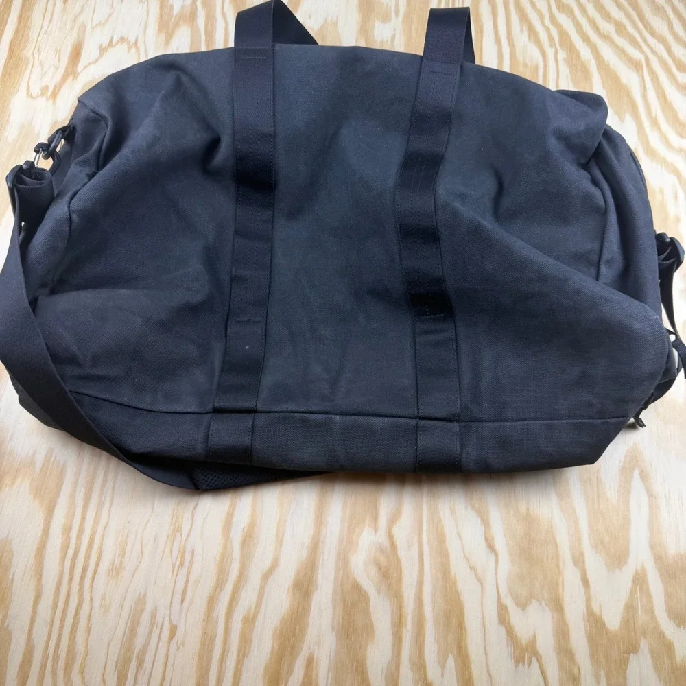 NOBULL Waxed Canvas Duffle Bag Black Training Gym Travel Carry On Bag
